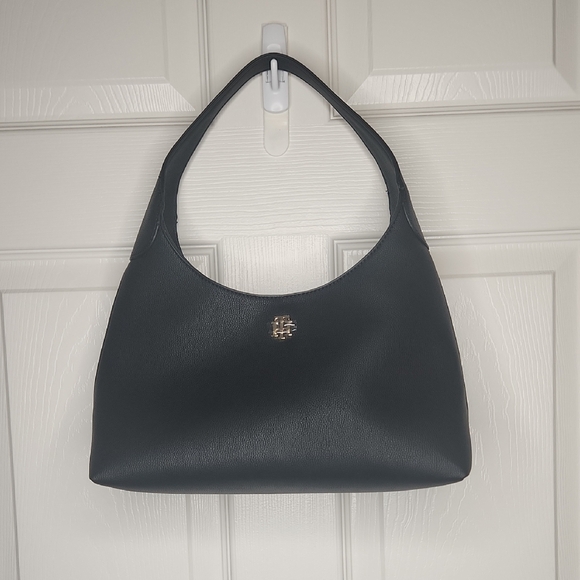 NWOT Tommy Hilfiger Black Staple Hobo Shoulder Bag - Picture 6 of 12